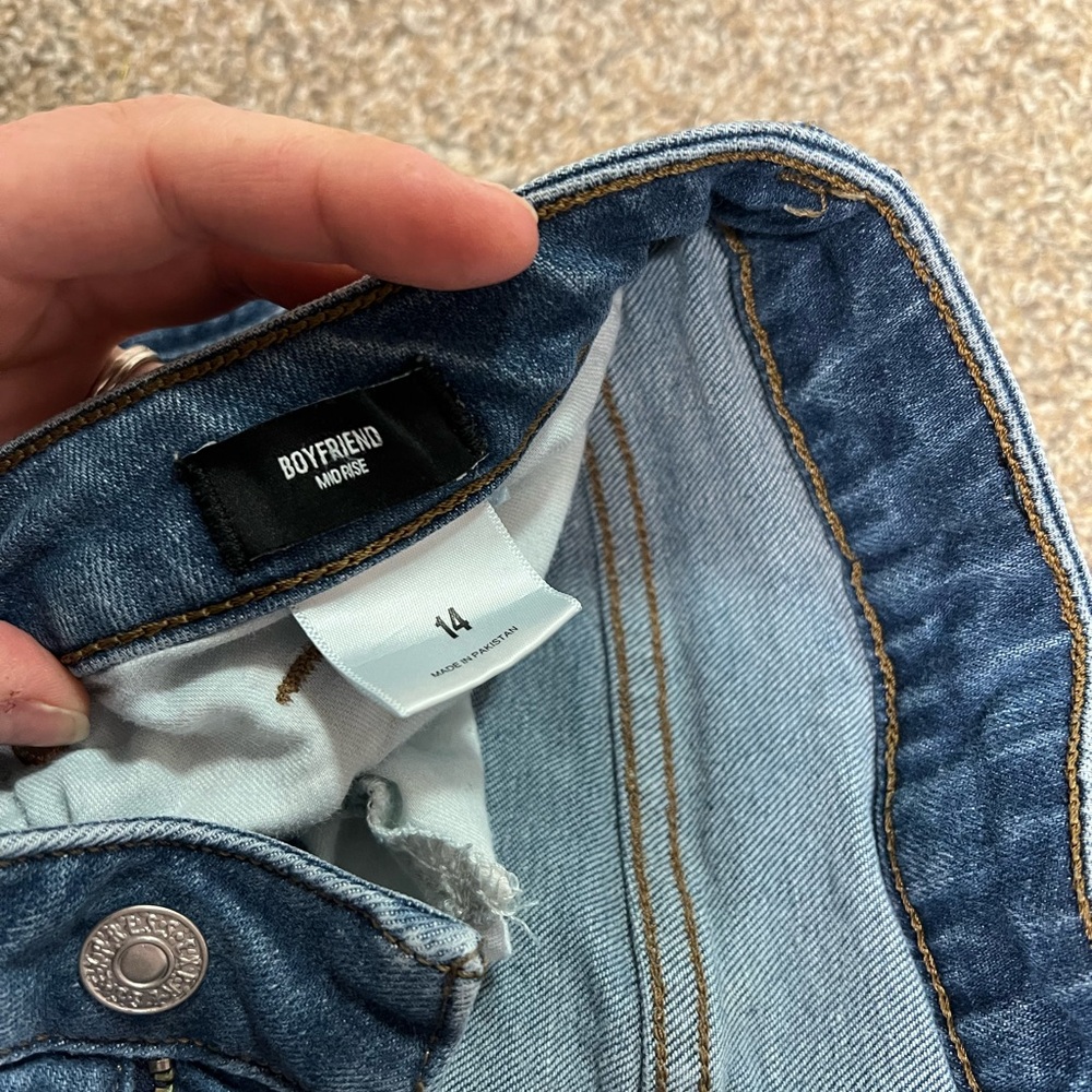 Express Blue Boyfriend Jeans